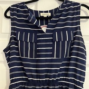 Blue & White Striped Dress